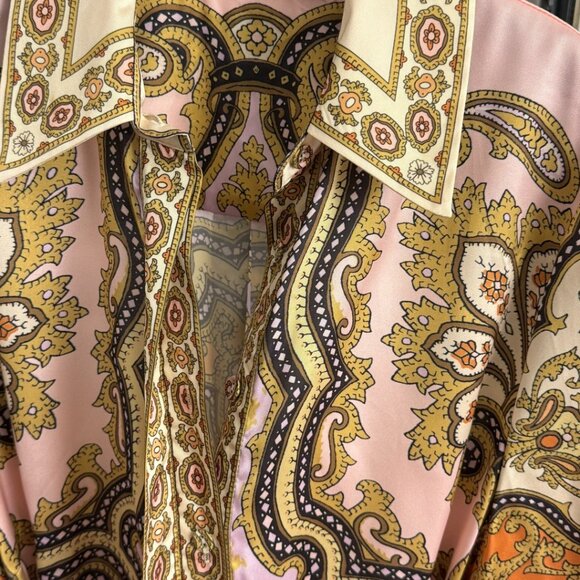 Zimmermann new tie waist long sleeve shirt dress - Picture 7 of 9